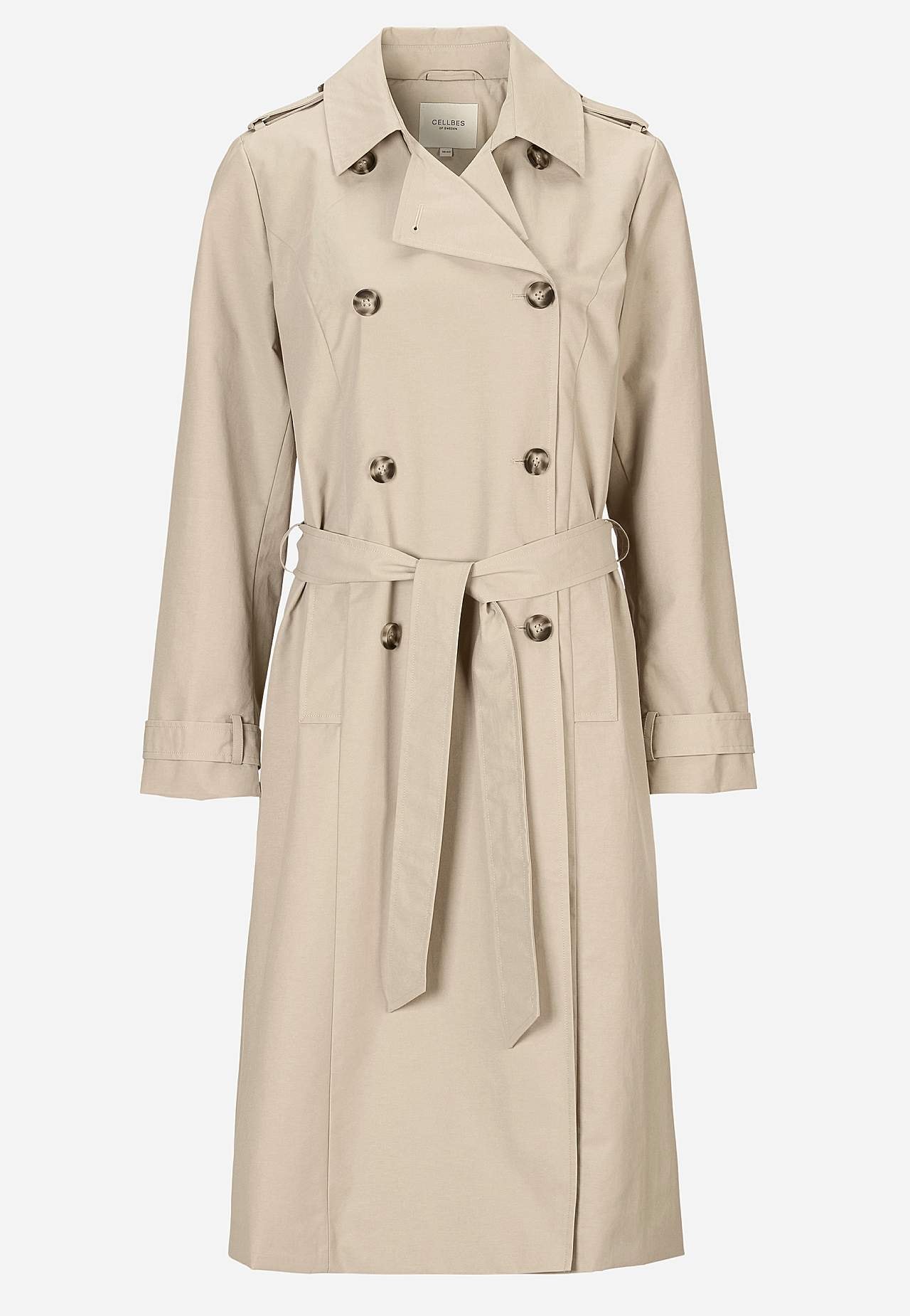 Dobbeltbrystet trenchcoat