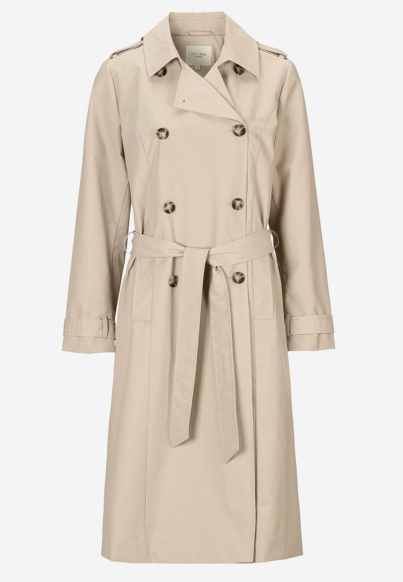 Dobbeltbrystet trenchcoat