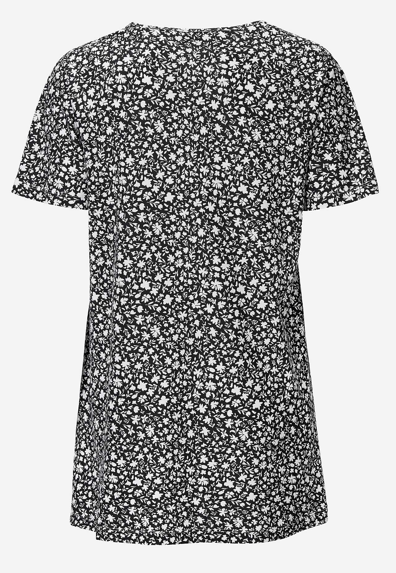 Småblomstret jerseytunika