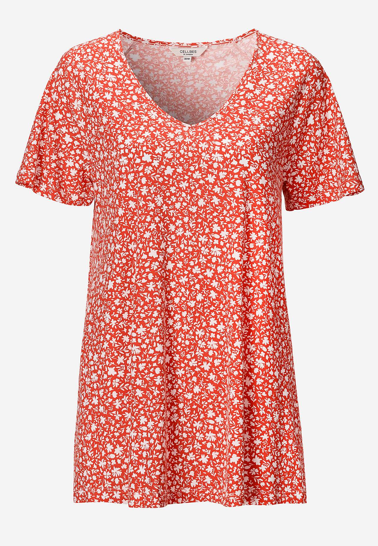 Småblomstret jerseytunika
