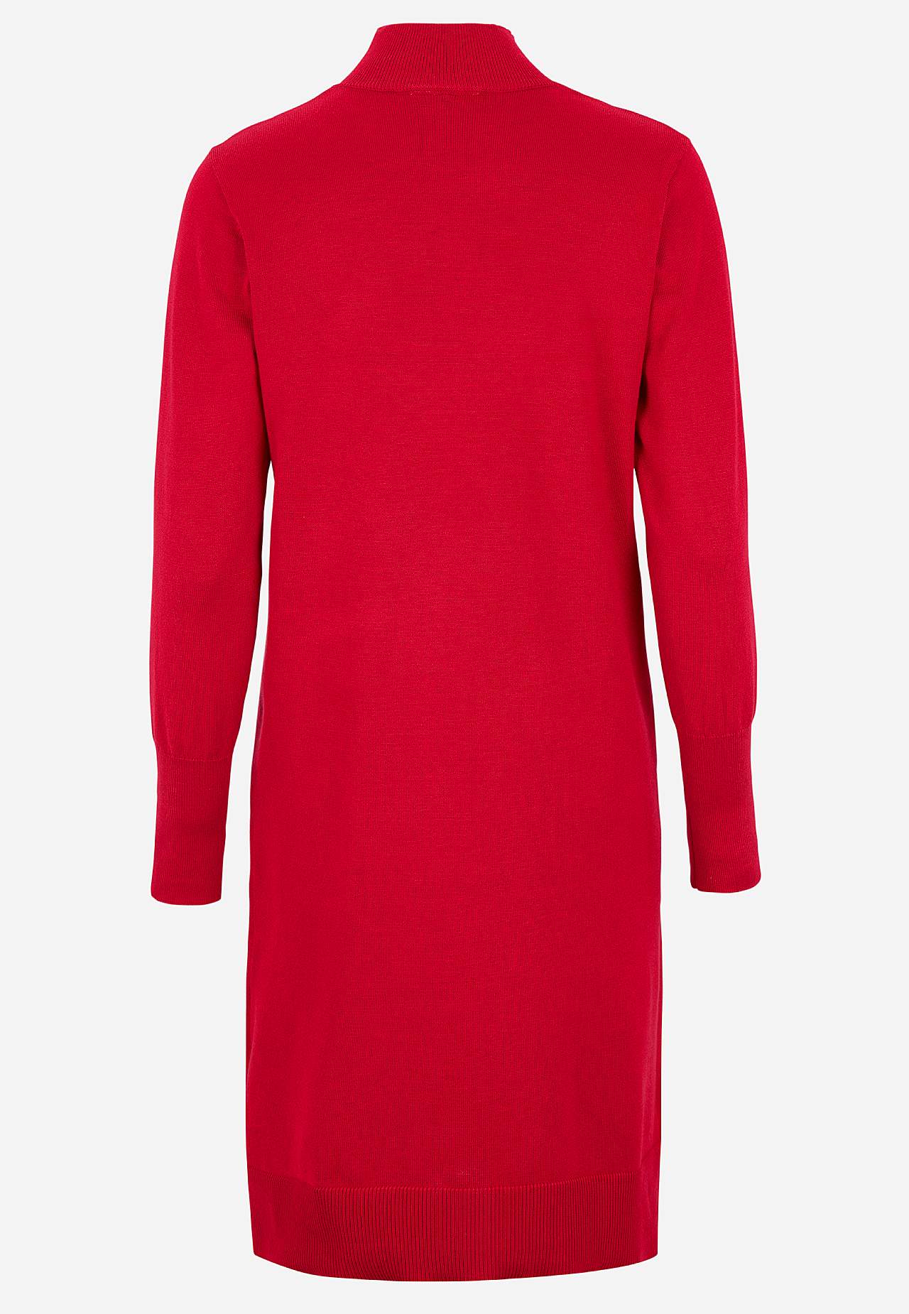 Fintstrikket kjole med rhinstenknapper