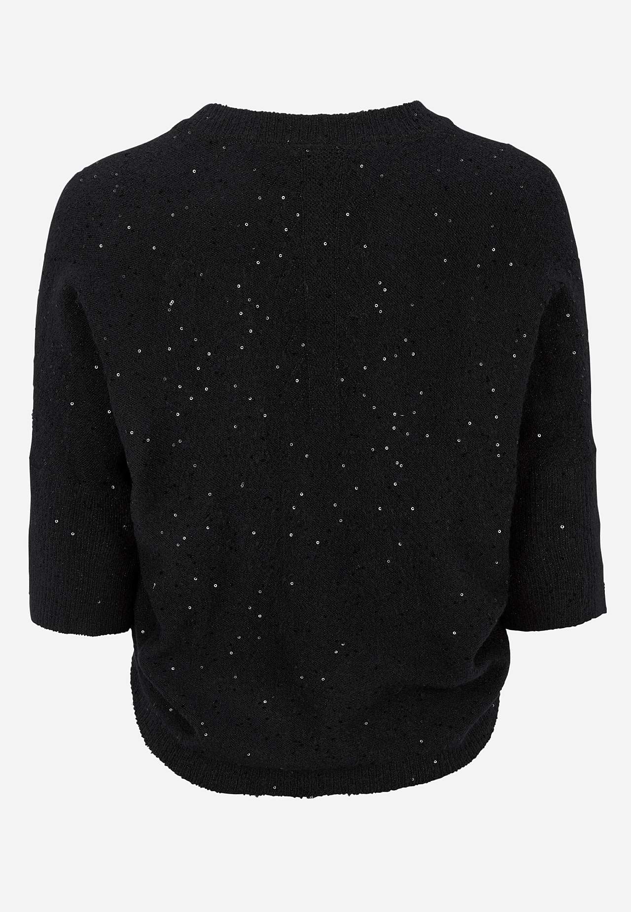 Strikket bolero med pailleter