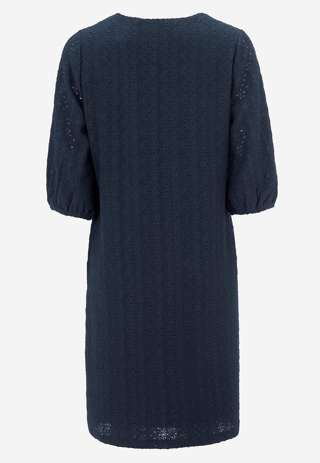 Jerseykjole med hulbroderi