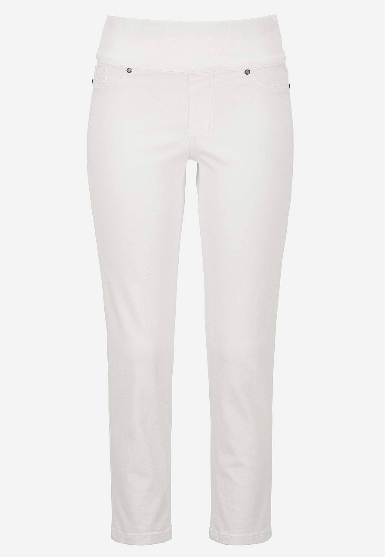 Superkomfortable ankeljeans i denim