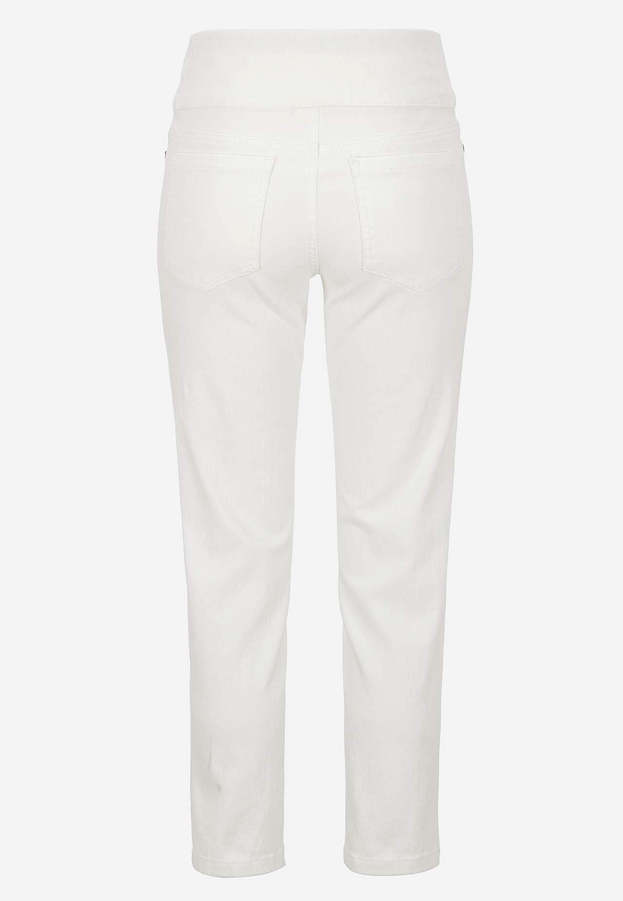 Superkomfortable ankeljeans i denim