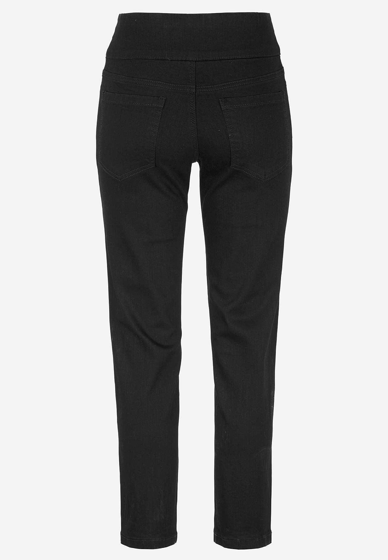 Superkomfortable ankeljeans i denim