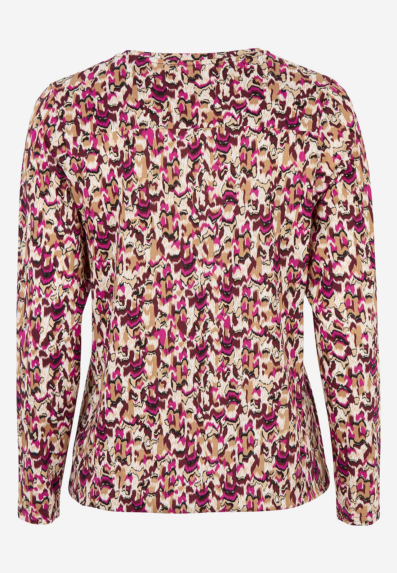 Jerseytop med et blomstermønster