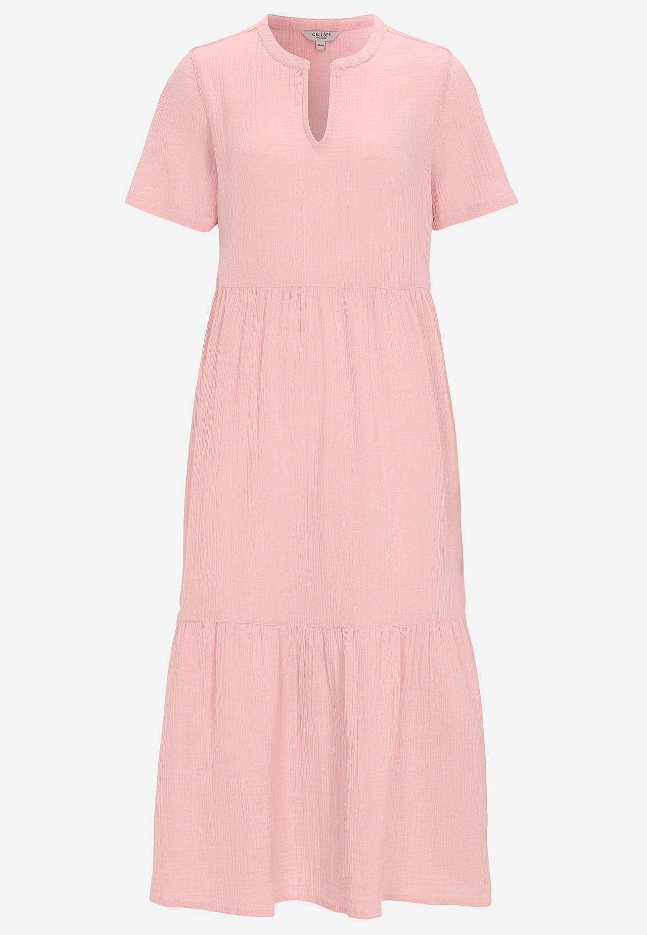 Kjole i rynket bomuld