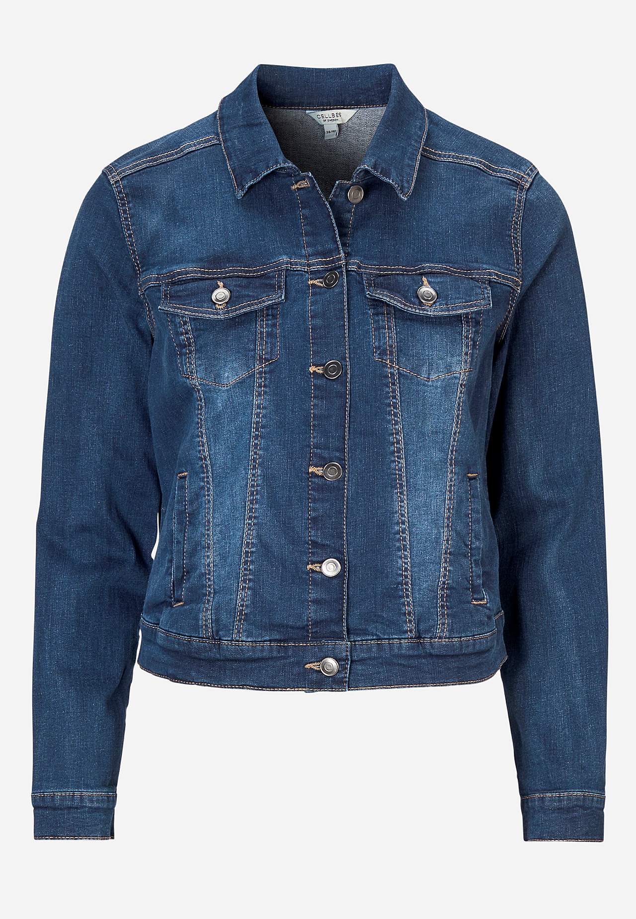 Elastisk jeansjakke