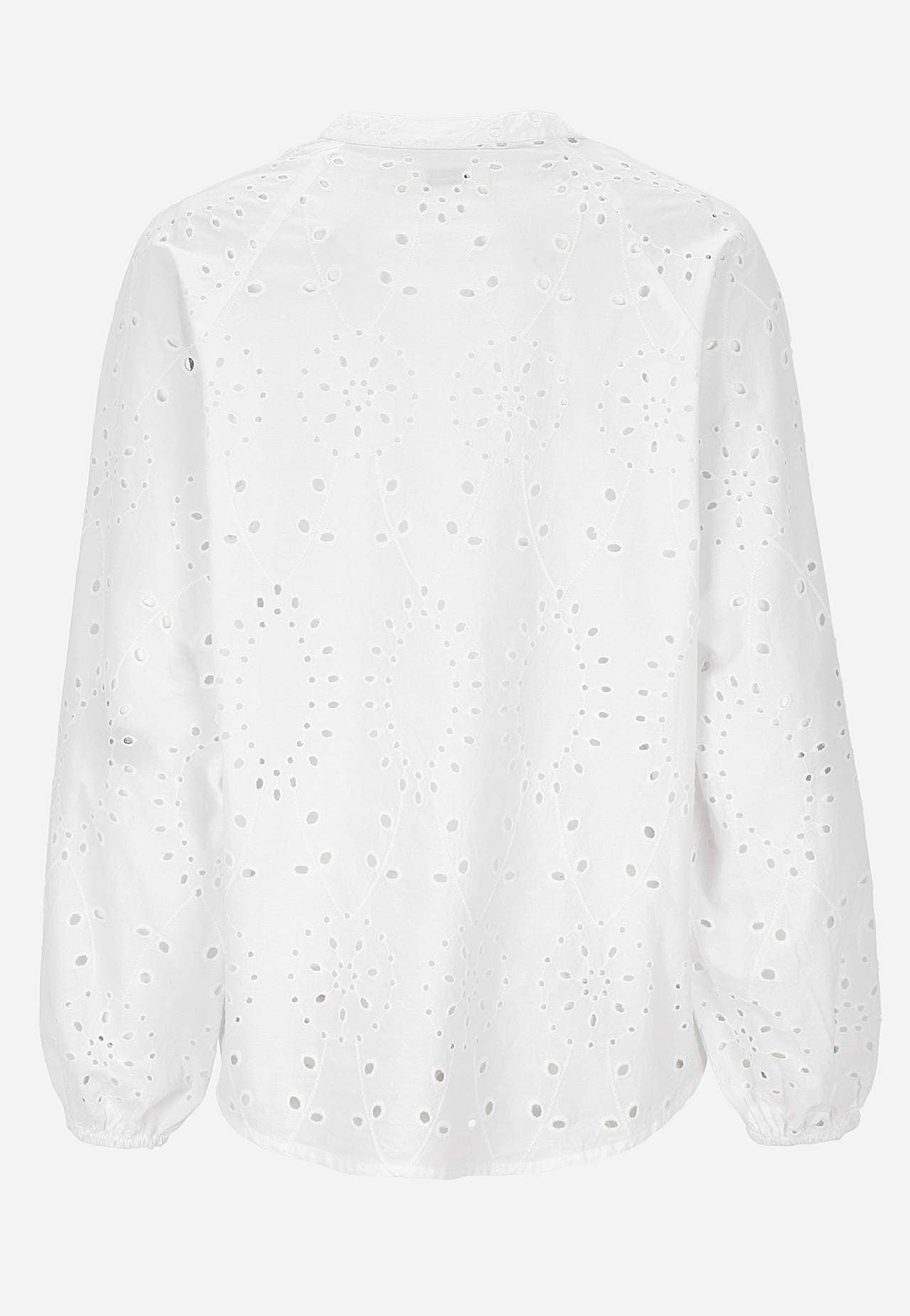Bluse med broderi