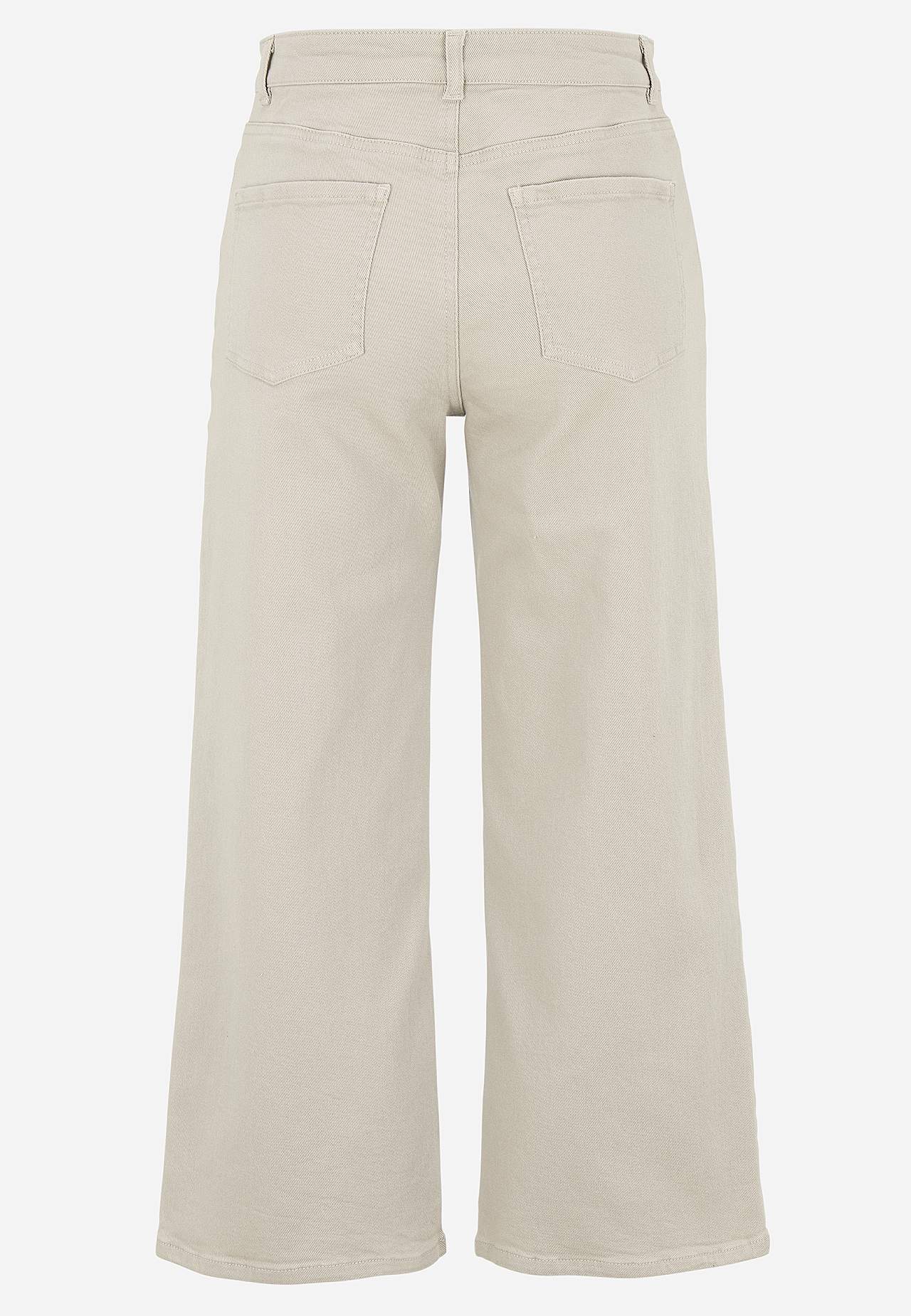 Brede ankeljeans