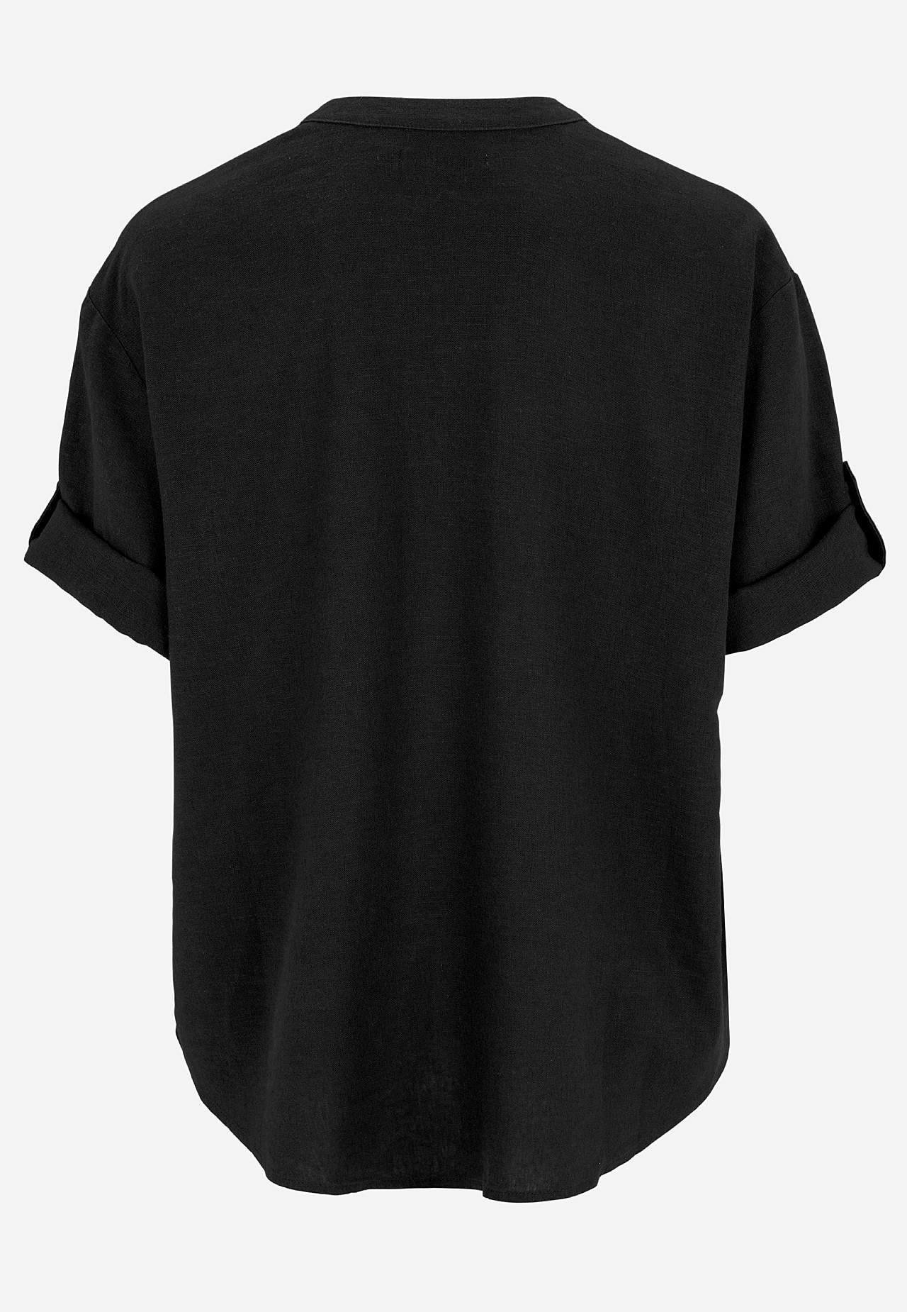 Bluse i hørblanding