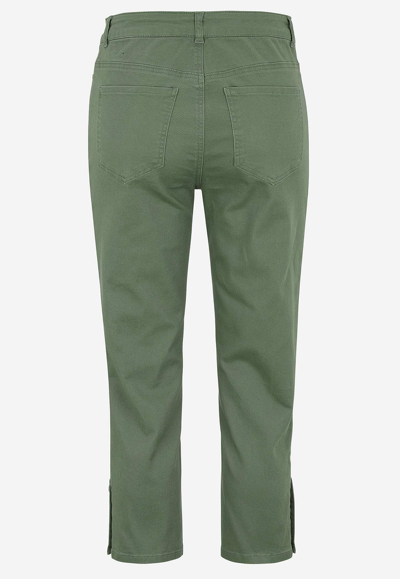 Crop jeans med design med fem lommer