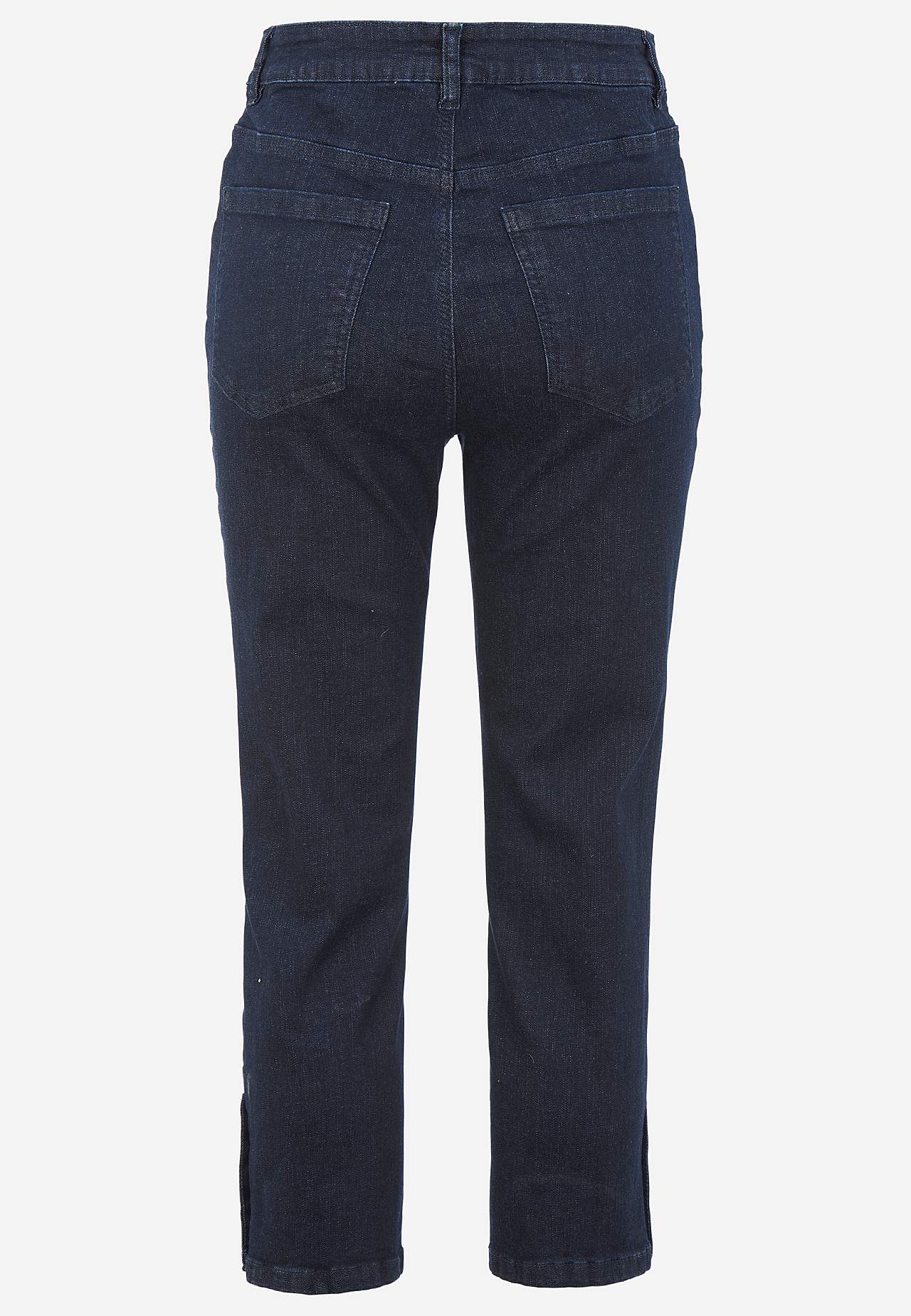 Crop jeans med design med fem lommer