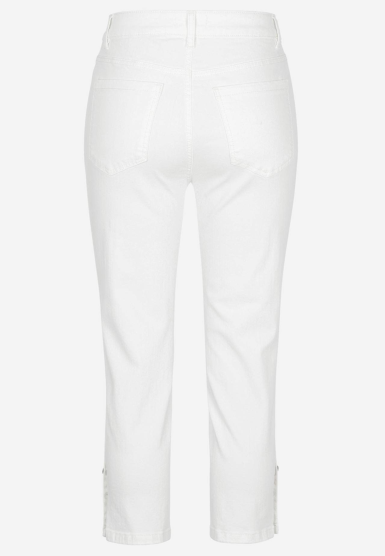 Crop jeans med design med fem lommer