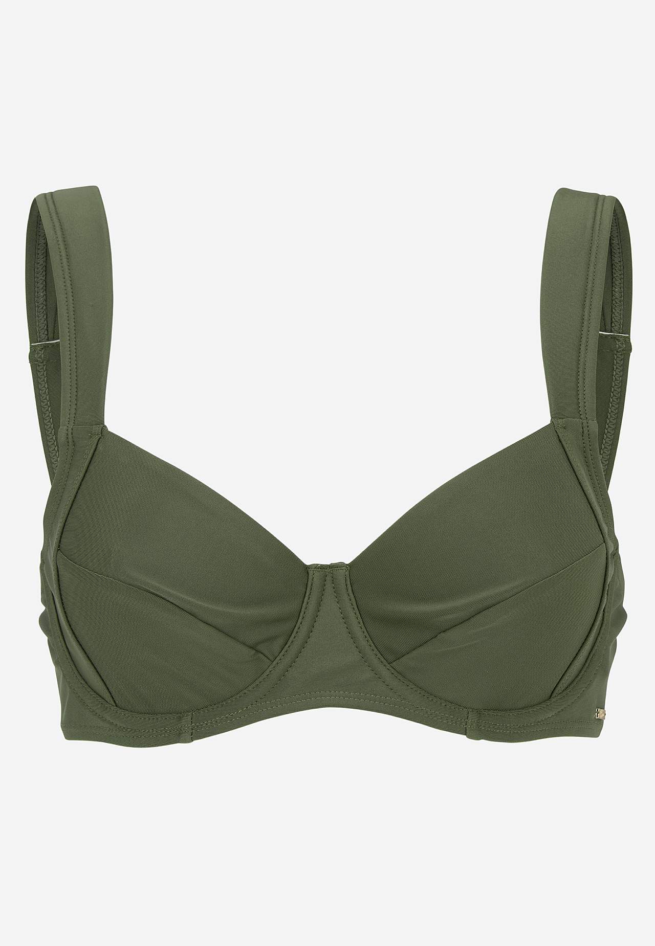 Ensfarvet bikini-bh
