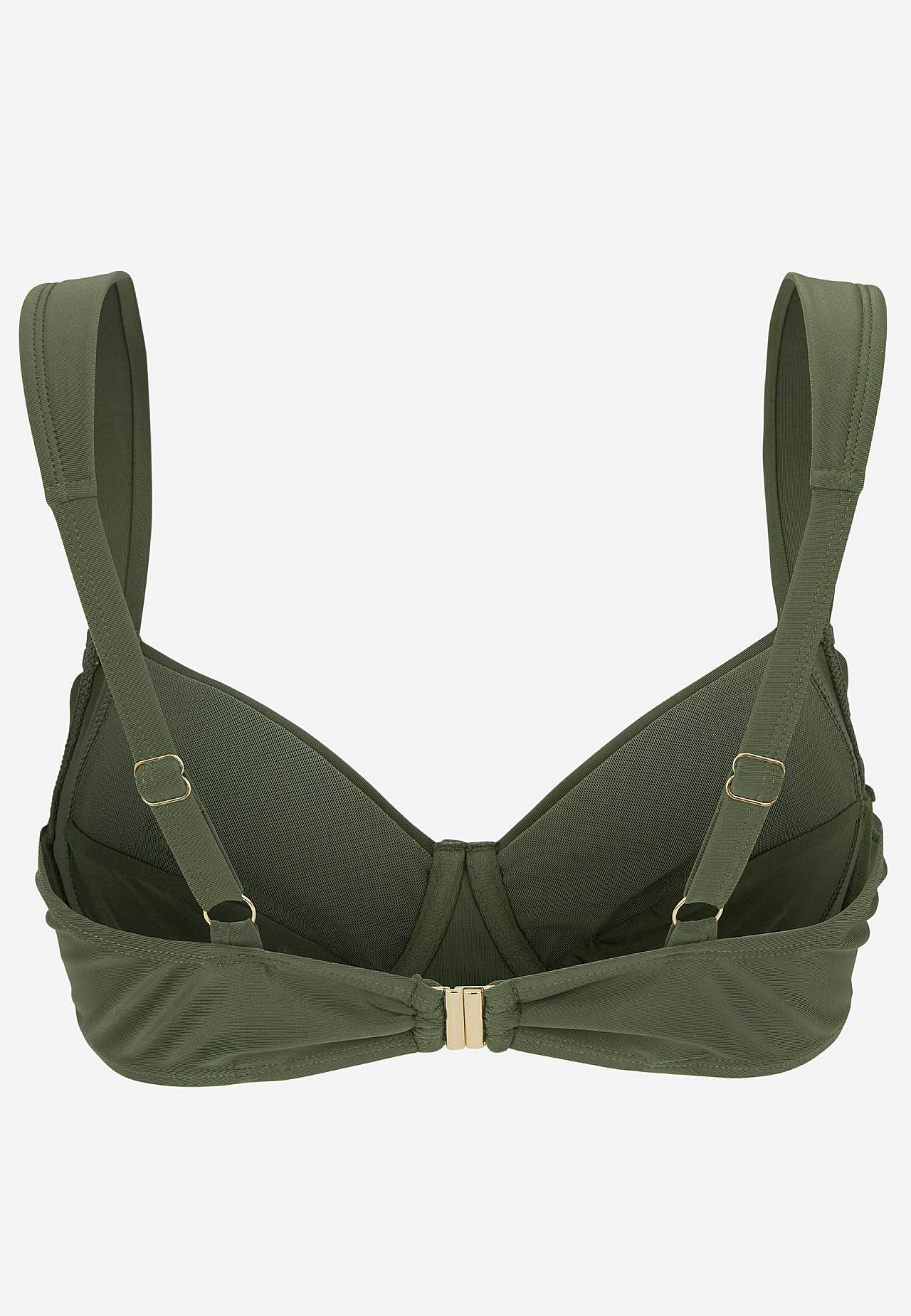 Ensfarvet bikini-bh