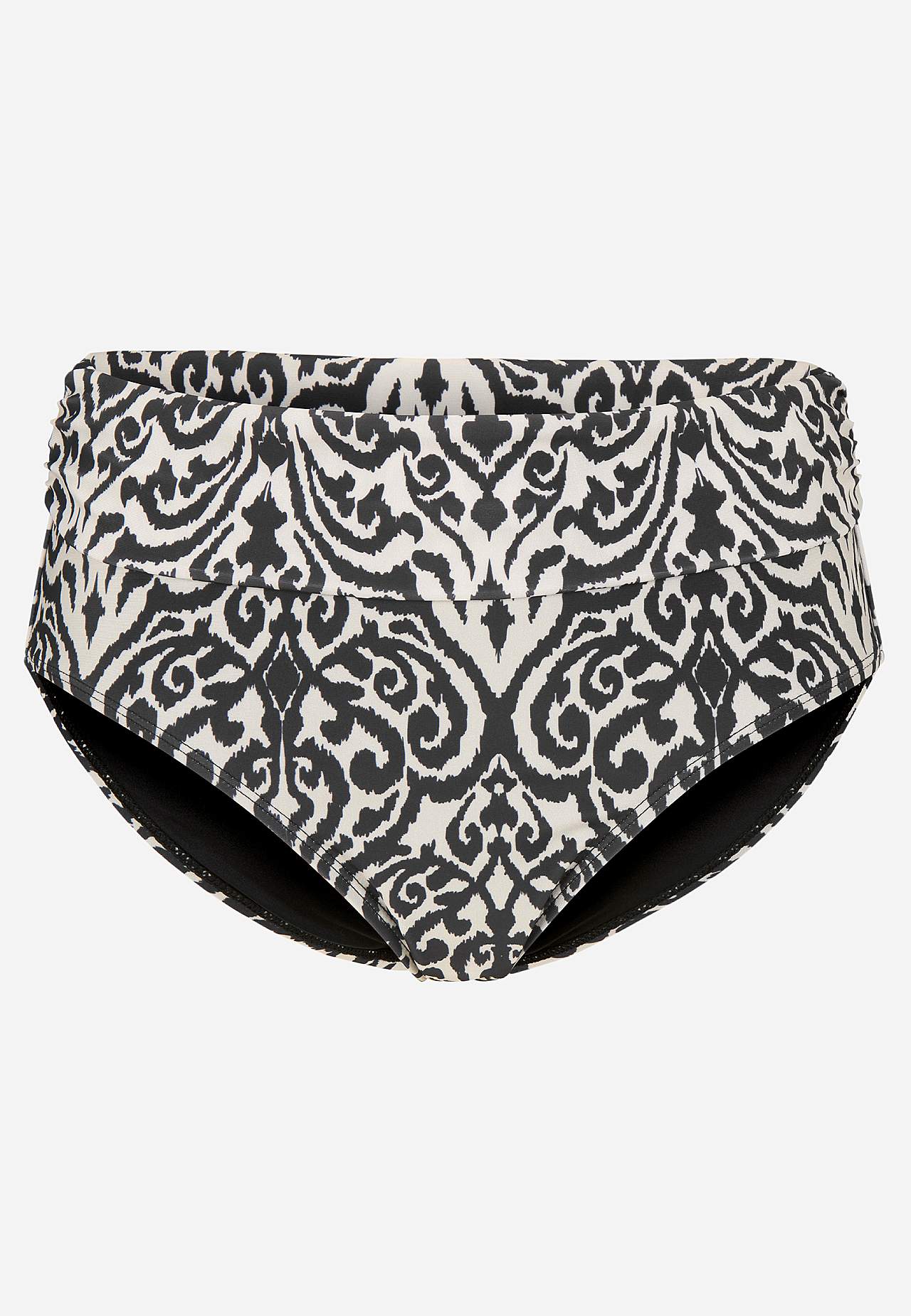 Bikinitrusse med foldbar kant ved taljen