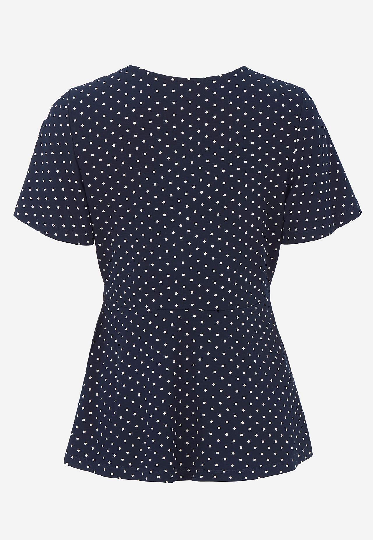 Mønstret jerseytop