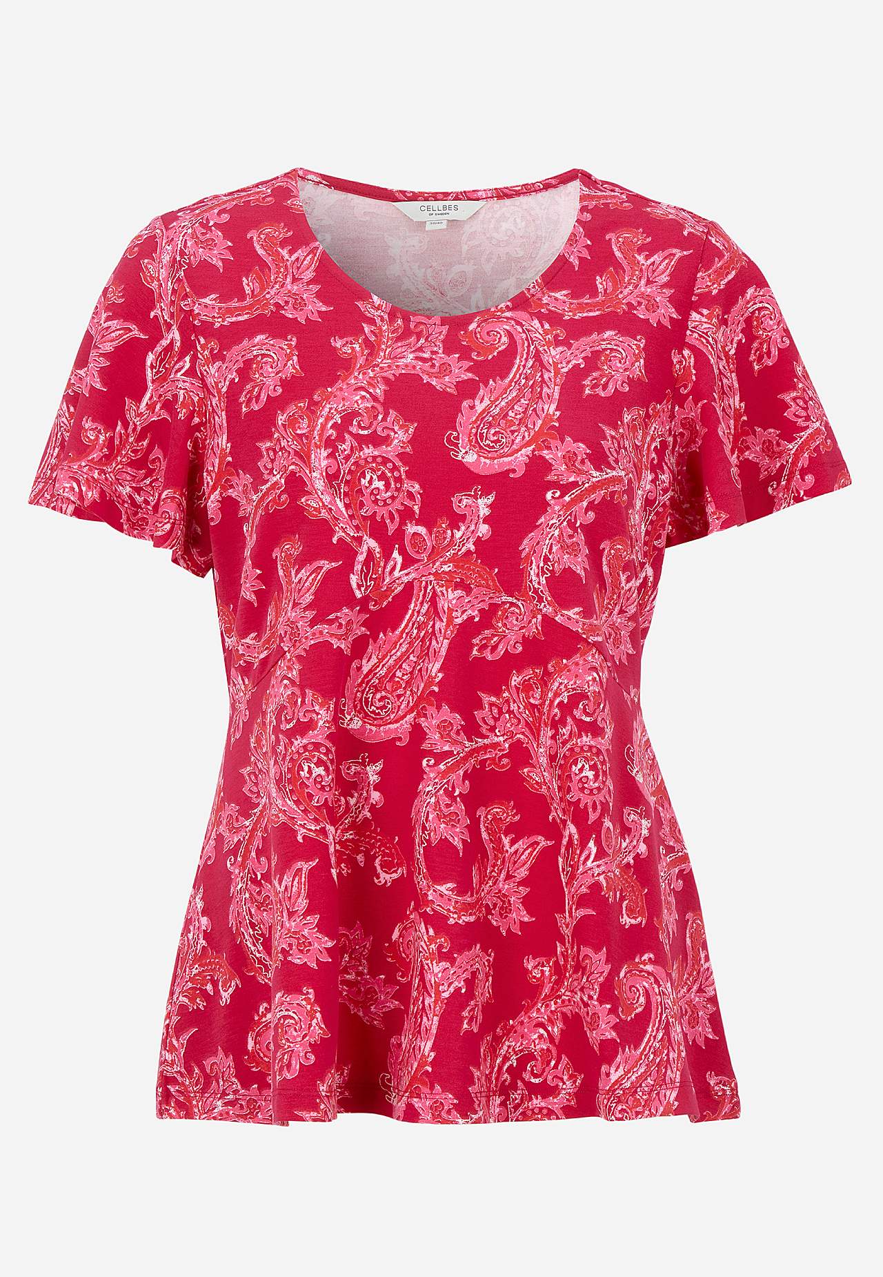 Mønstret jerseytop