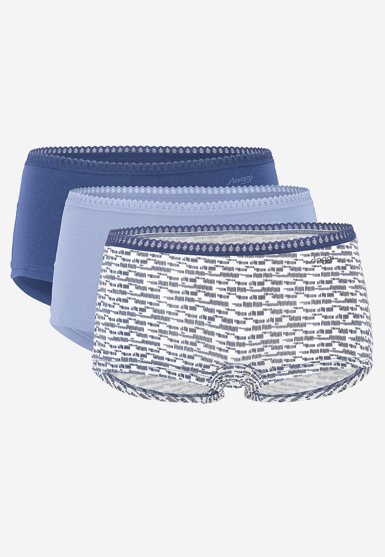 Boxertrusse med blondekant GO Crush 3-pack