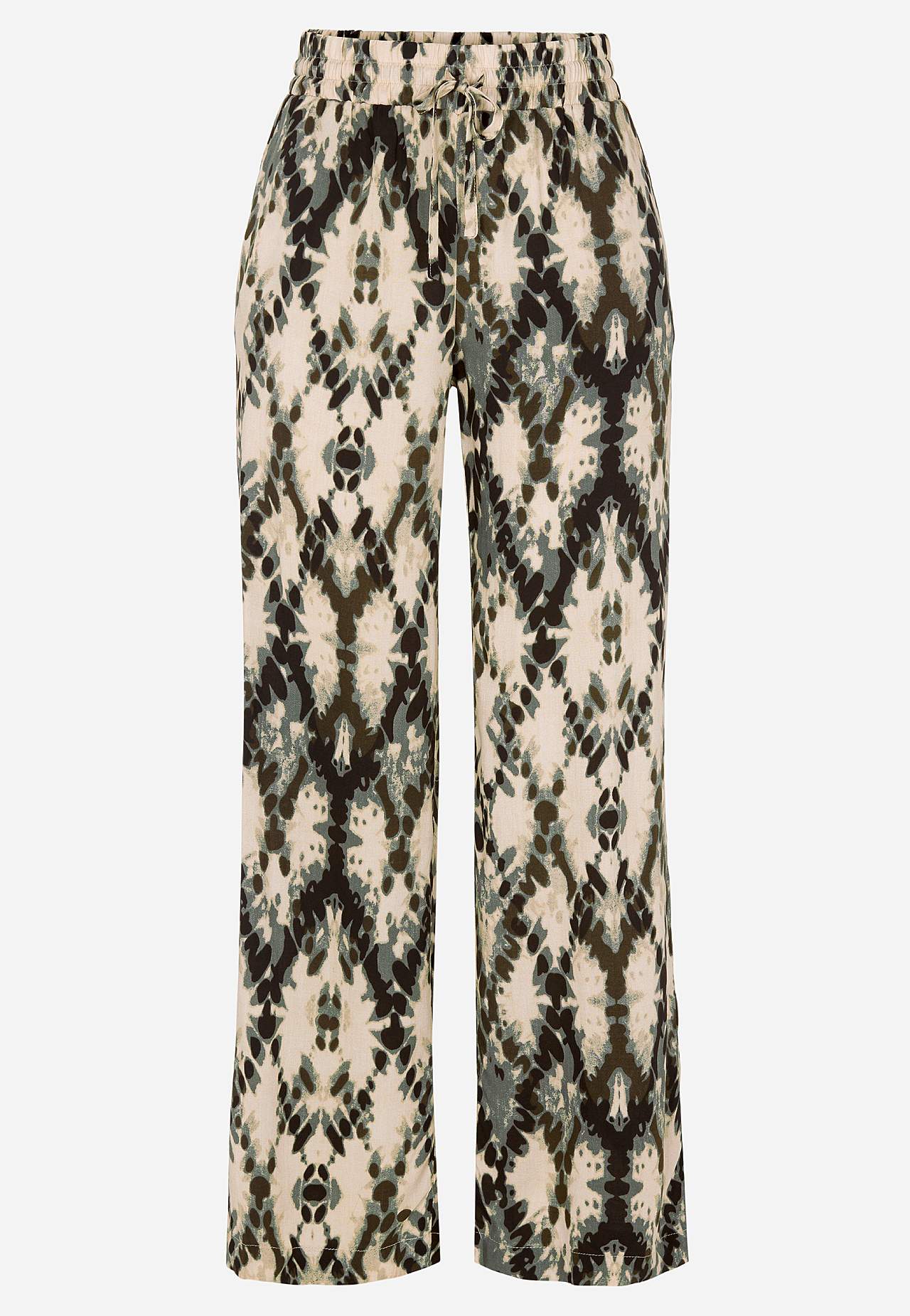 Vævede, mønstrede bukser