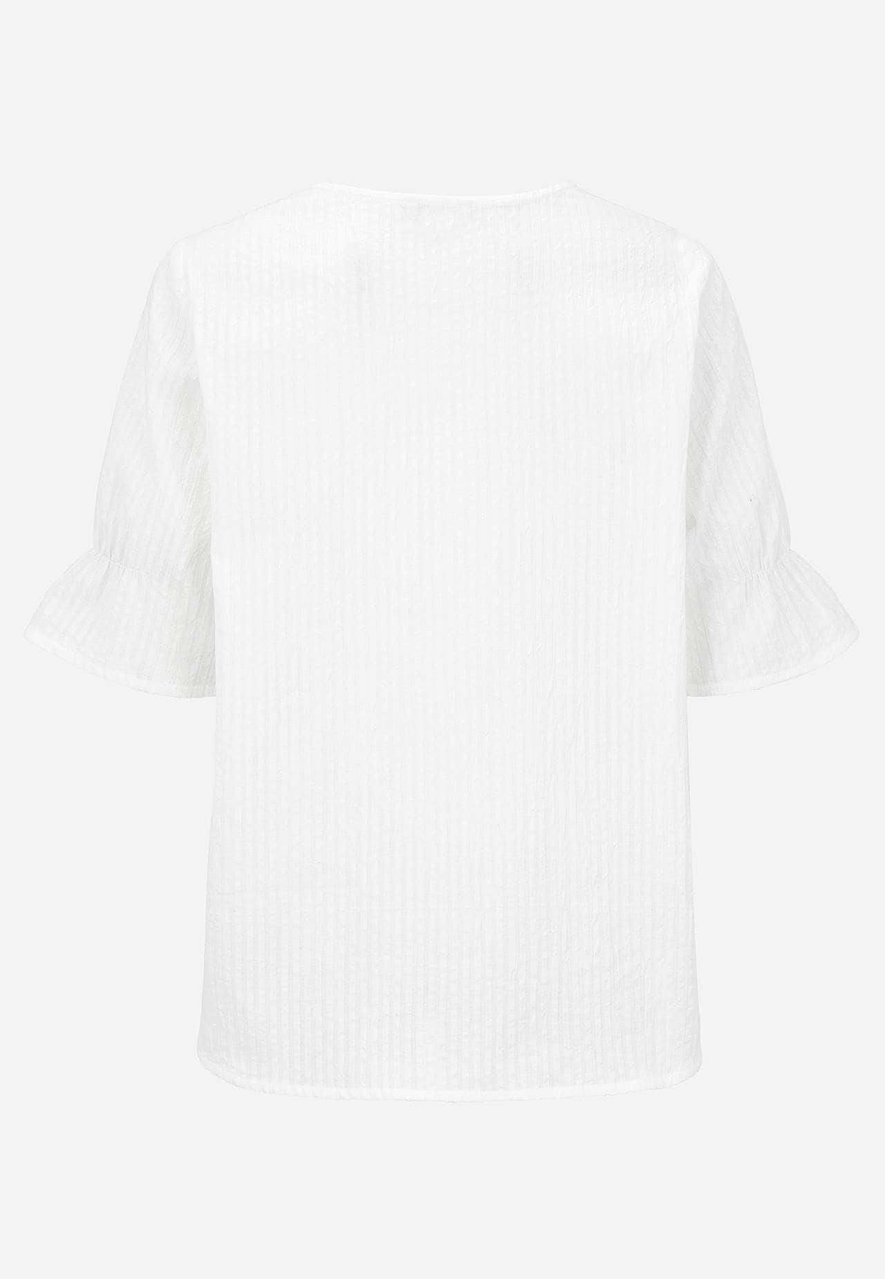 Bluse i seersucker
