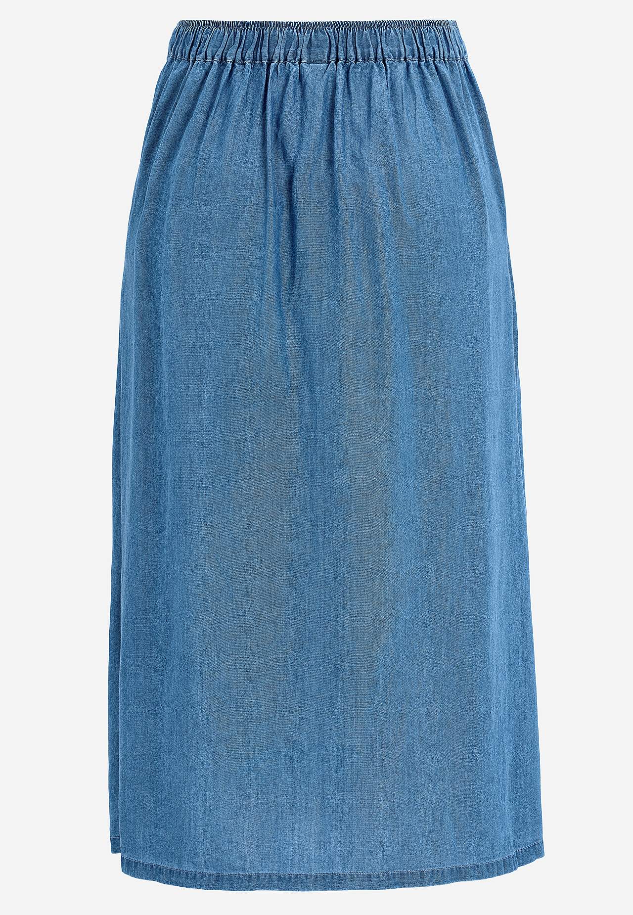 Denimnederdel i lyocell
