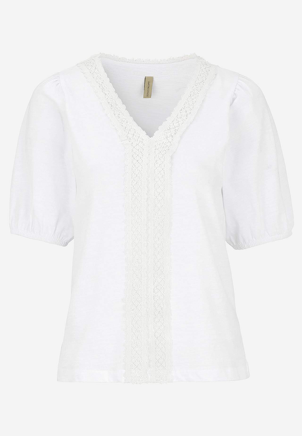 Jerseytop med broderi