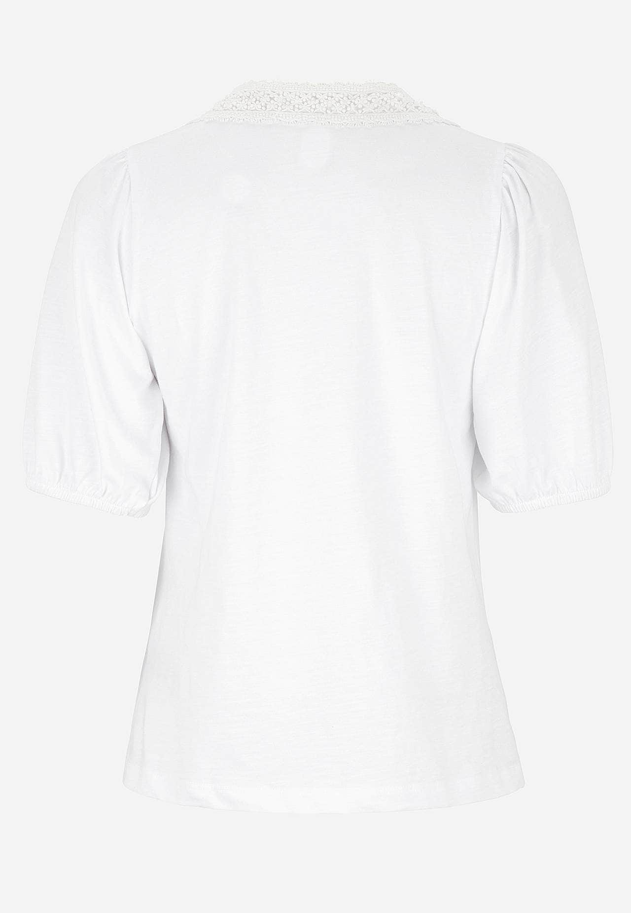 Jerseytop med broderi
