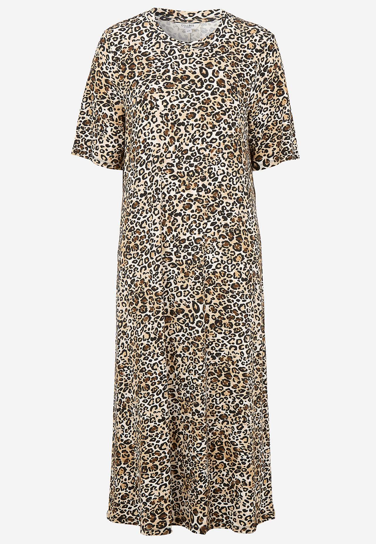 Leopard jerseykjole