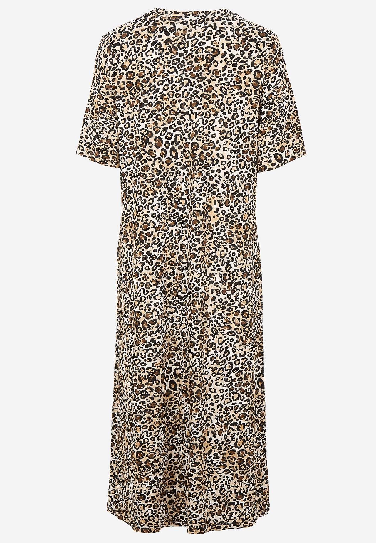 Leopard jerseykjole