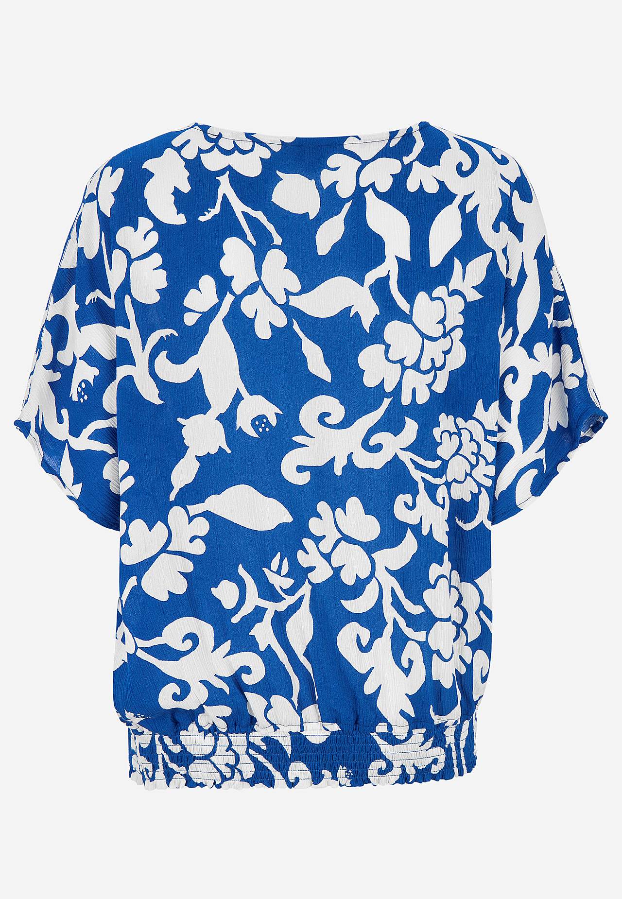 Bluse i viskosecrepe