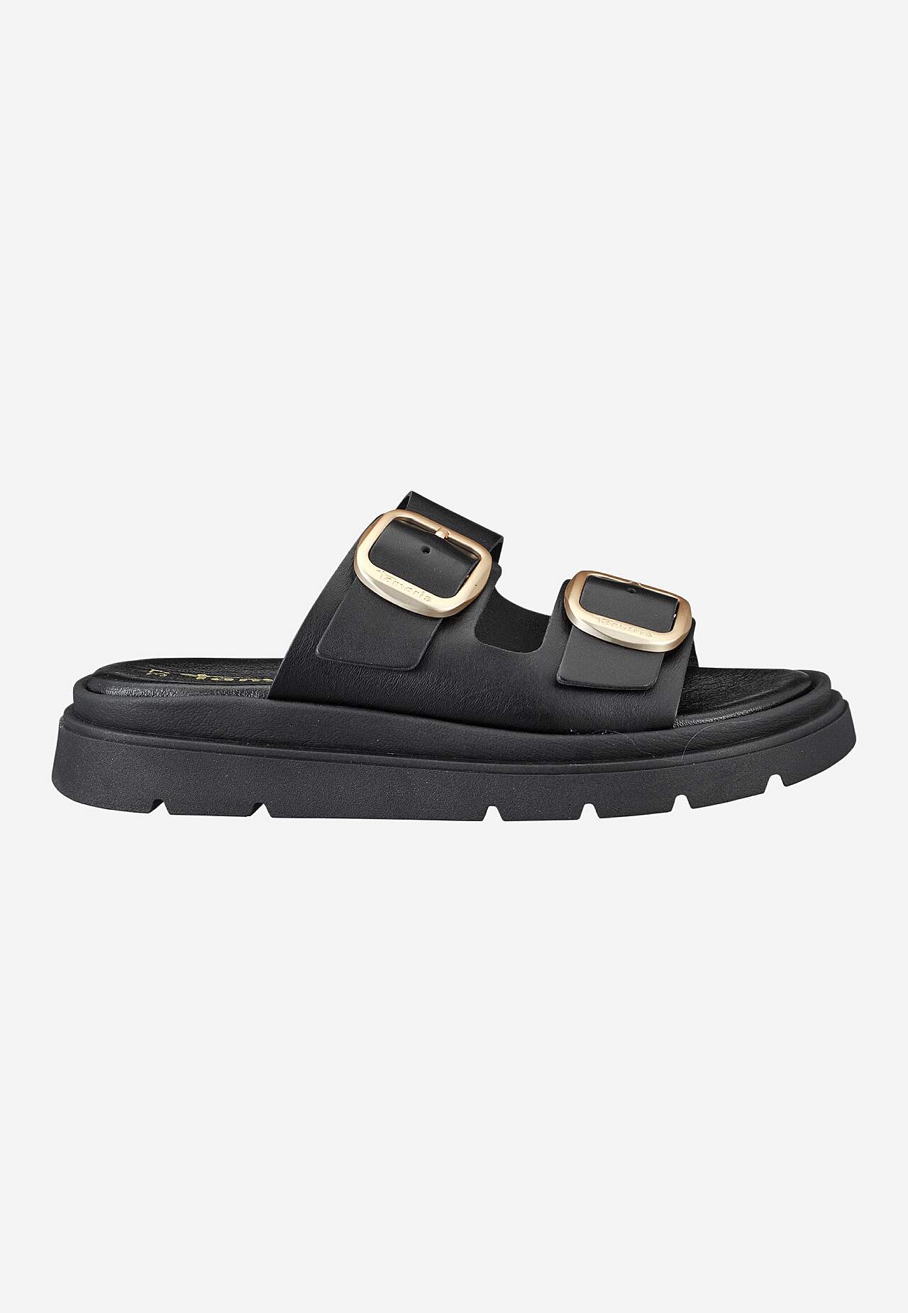 Lædersandal med remme