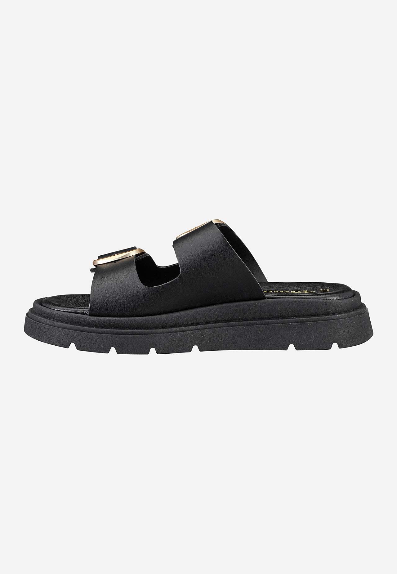 Lædersandal med remme