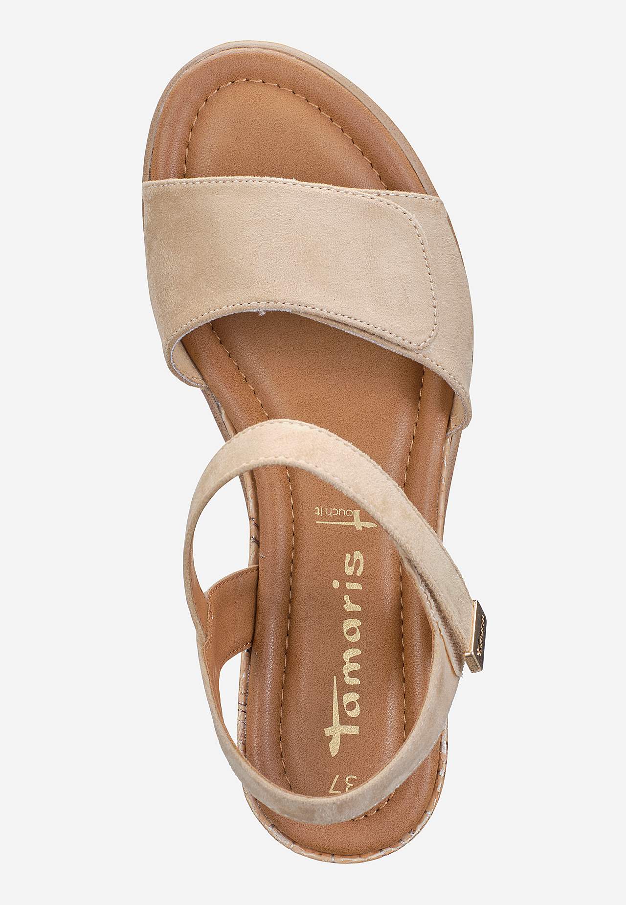 Sandal med velcrolukning