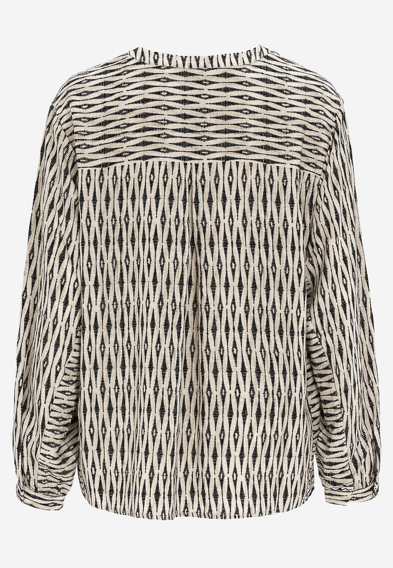 Jacquardvævet bluse