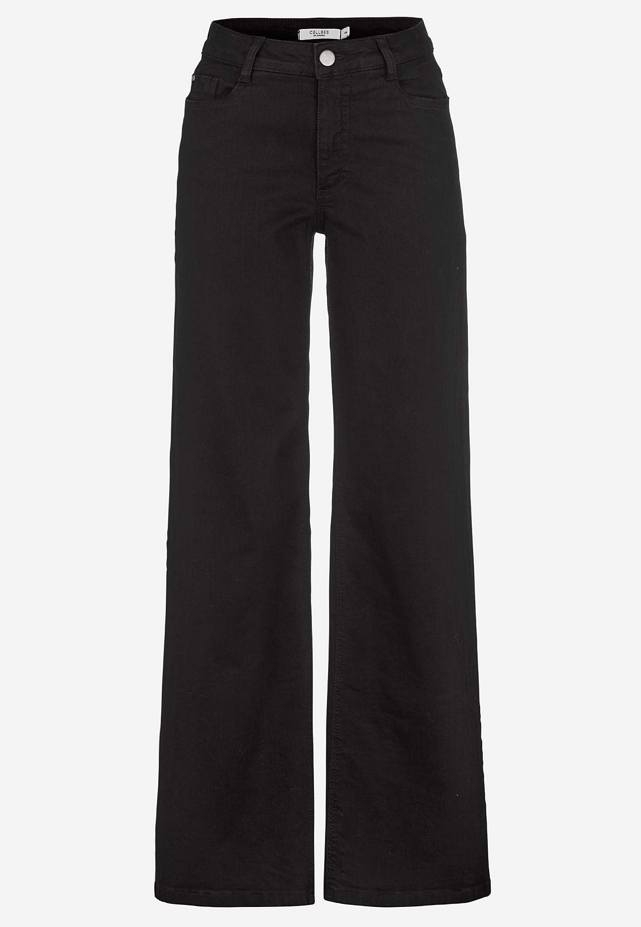 Brede, lange jeans med høj talje
