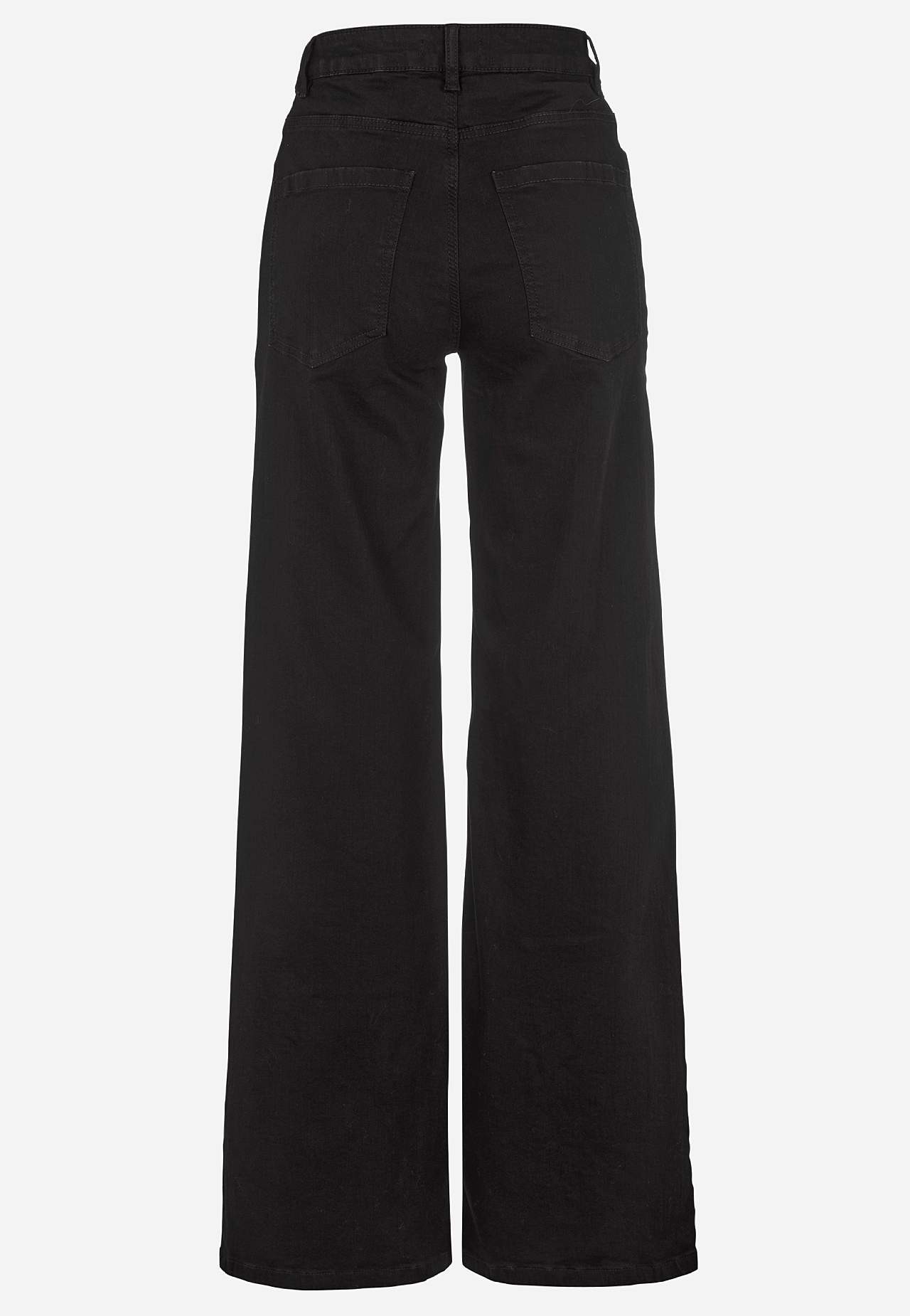Brede, lange jeans med høj talje