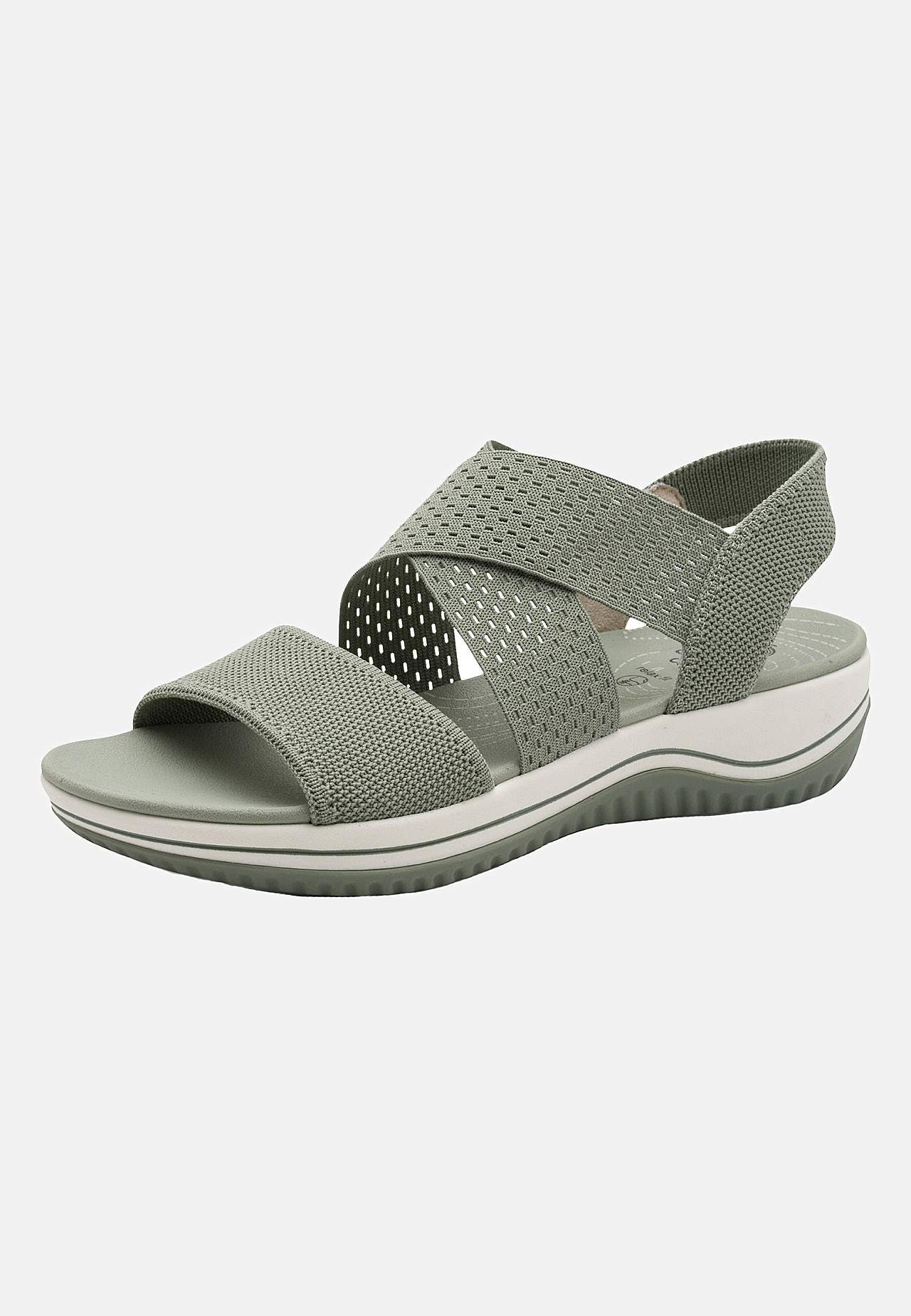 Sandal med elastikremme