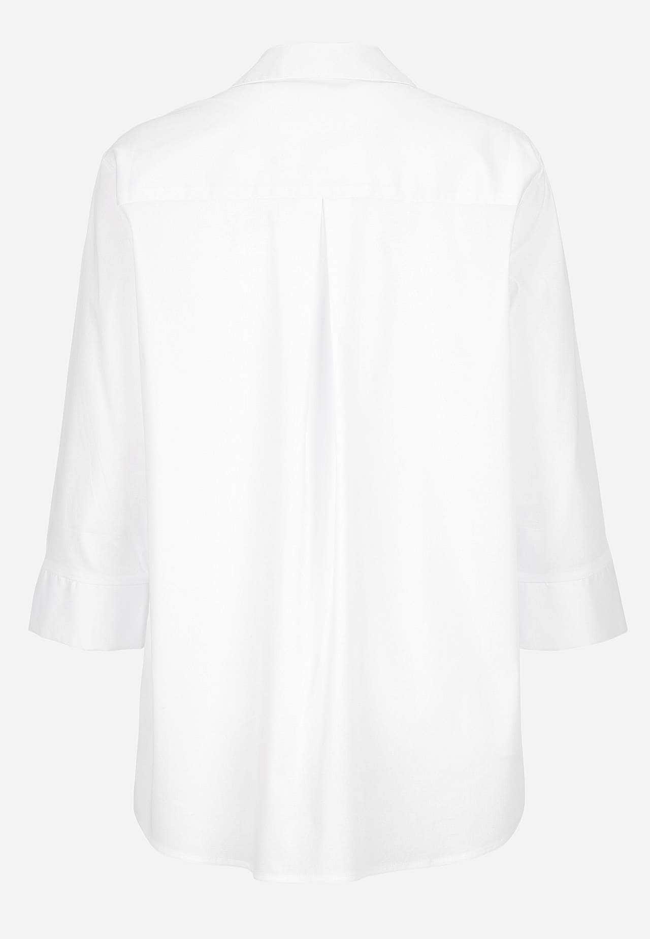 Vævet tunika i poplin