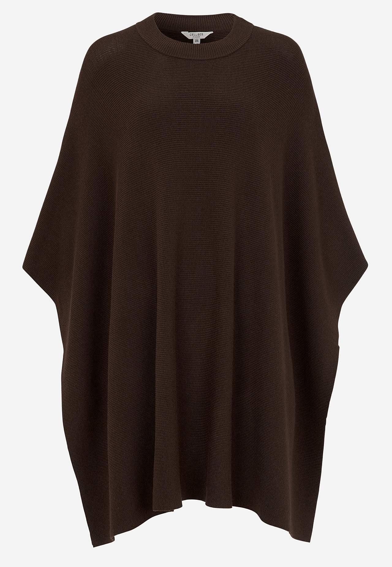 Fintstrikket poncho