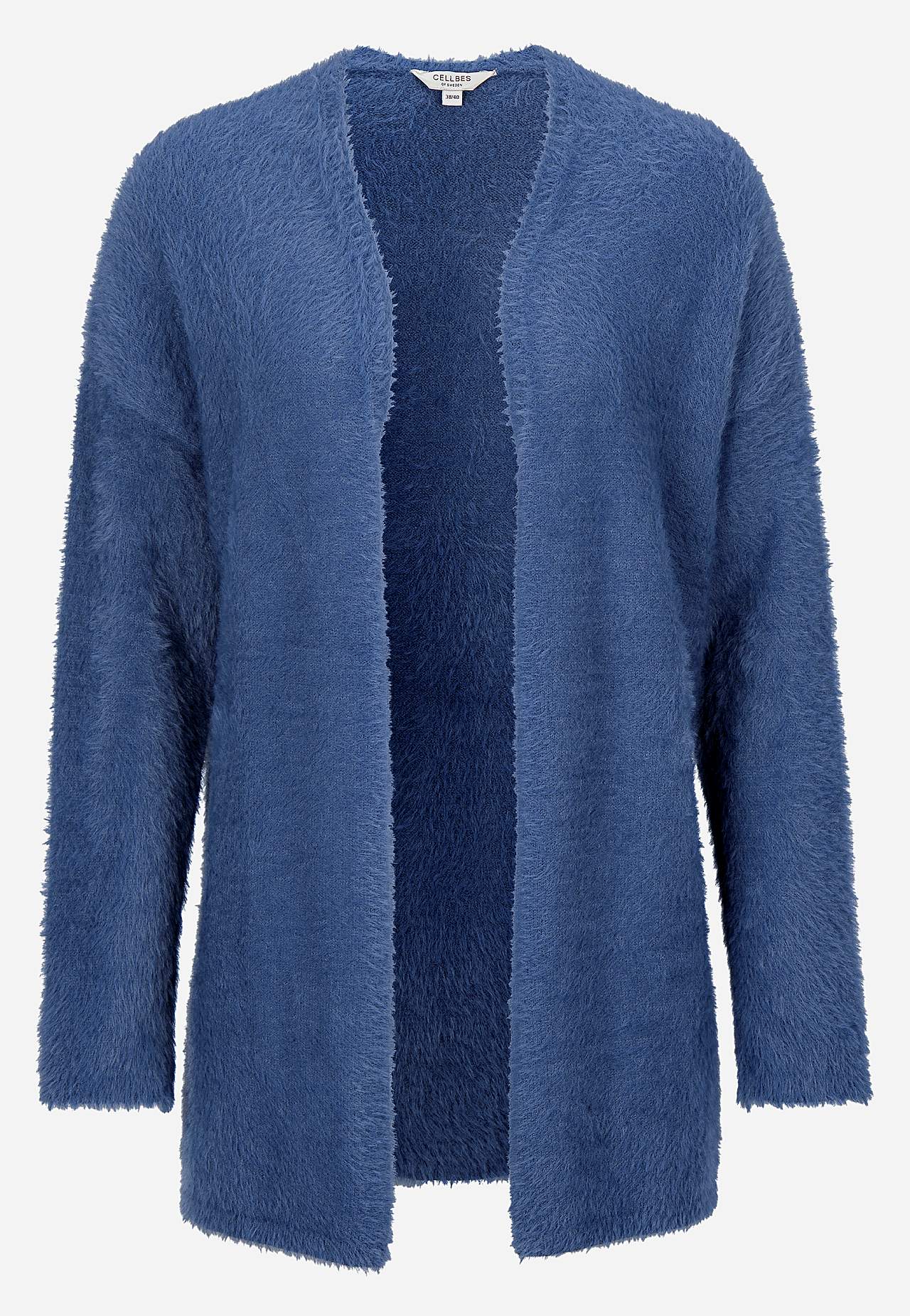 Strikket, åben cardigan