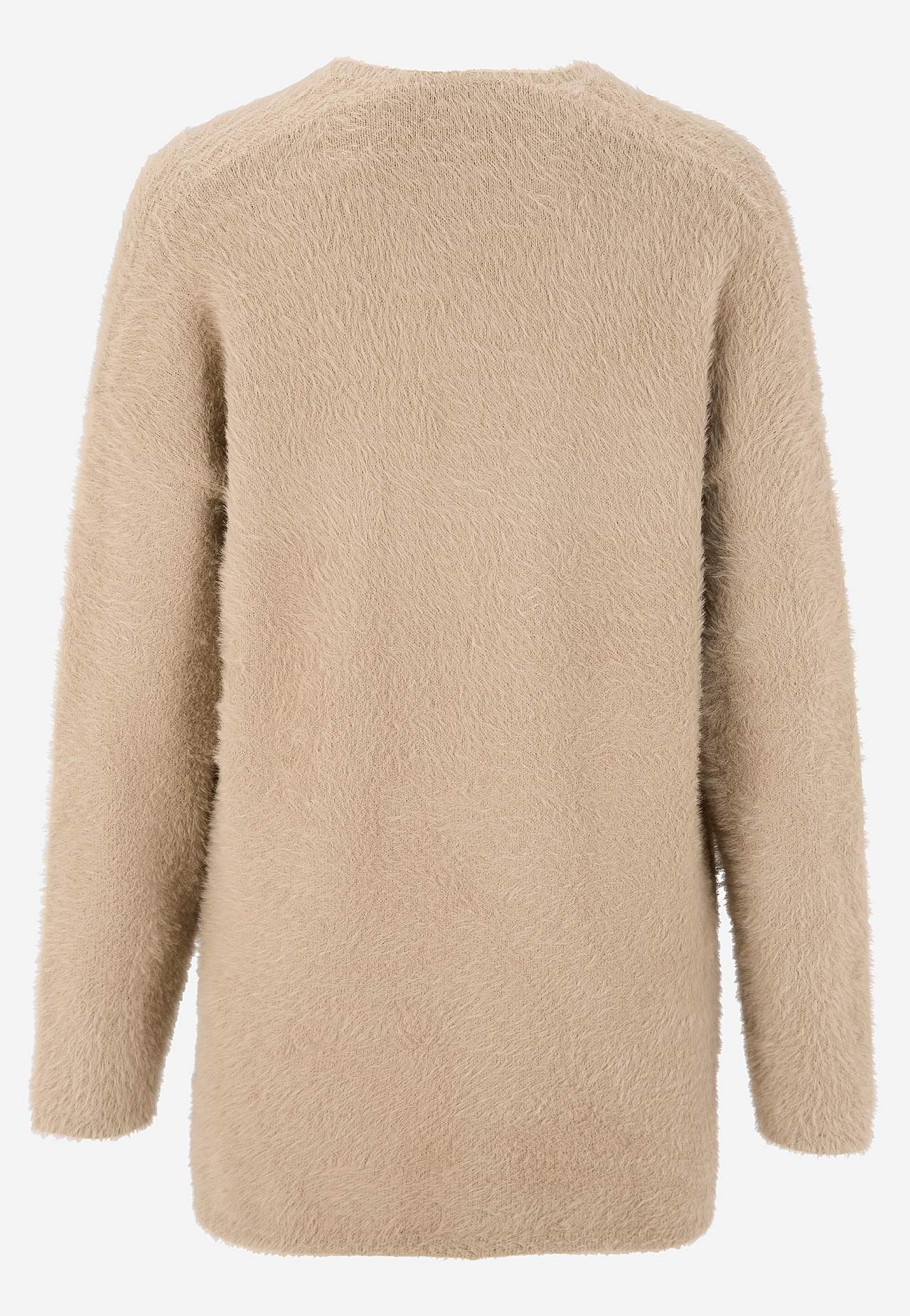Strikket, åben cardigan