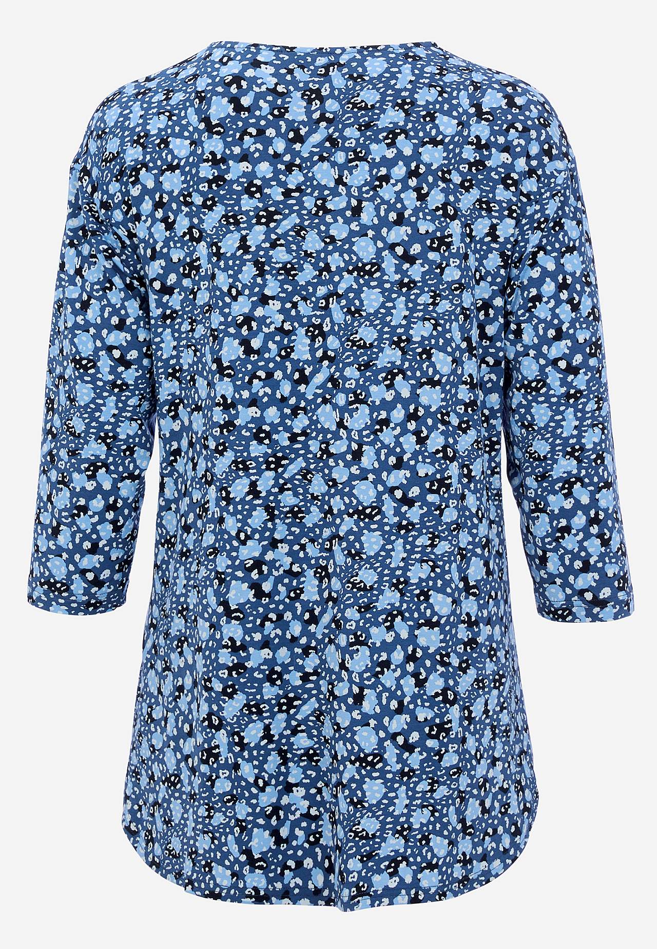 Jerseytop med 3/4 ærme