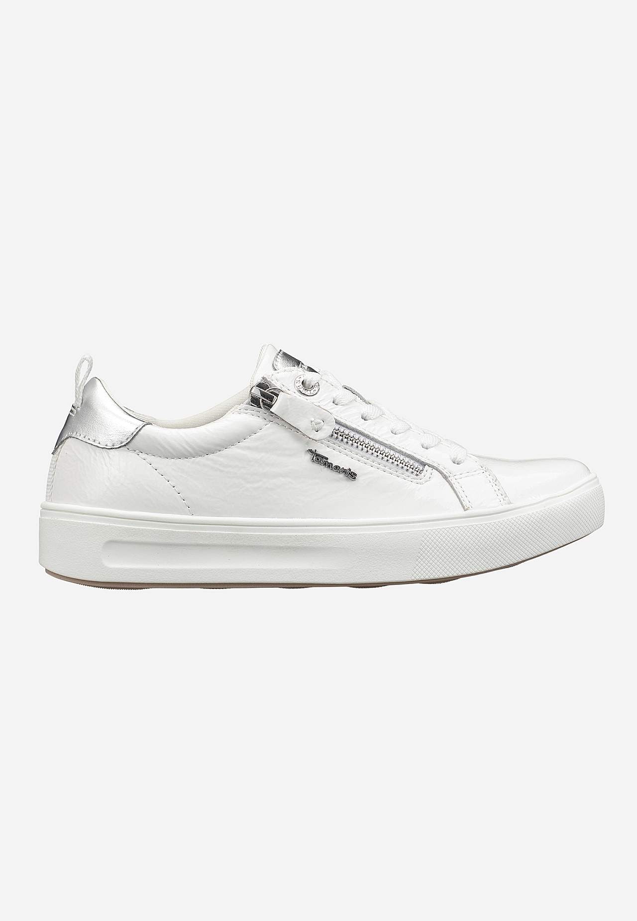 Sneakers i patentlæder