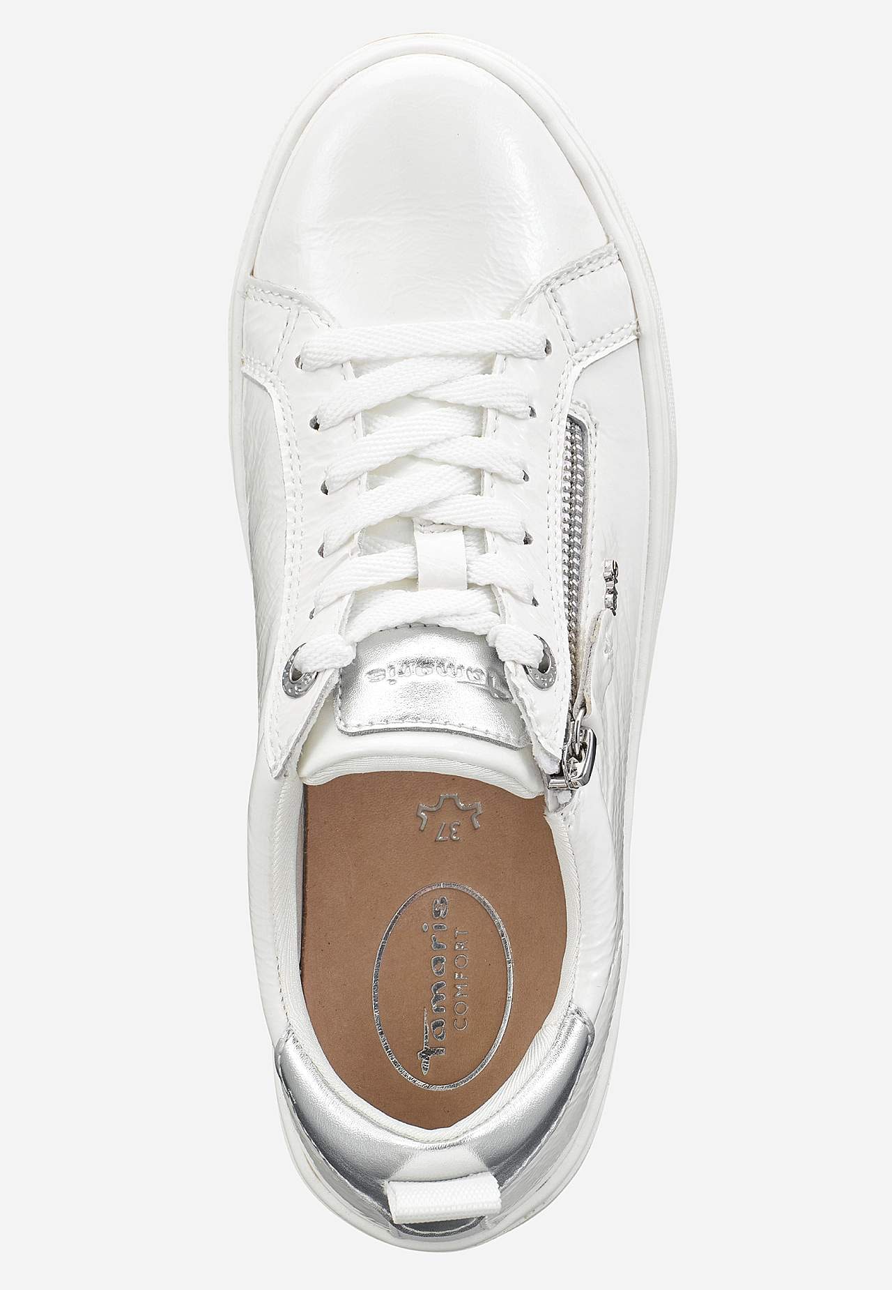 Sneakers i patentlæder