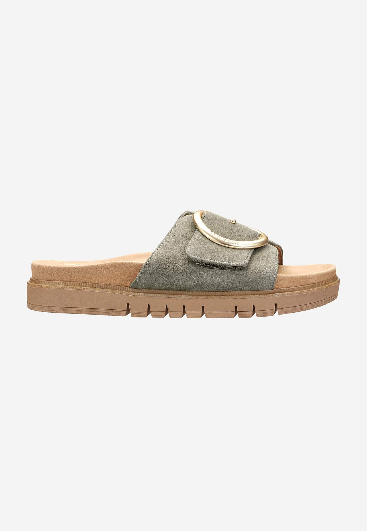 Lædersandal i ruskind