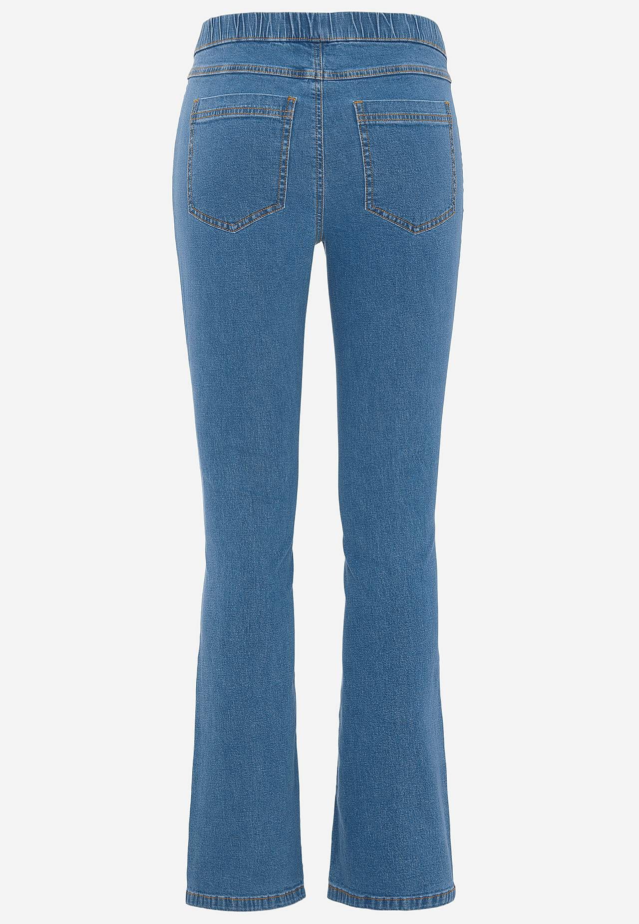 Elastisk jegging med bootcut