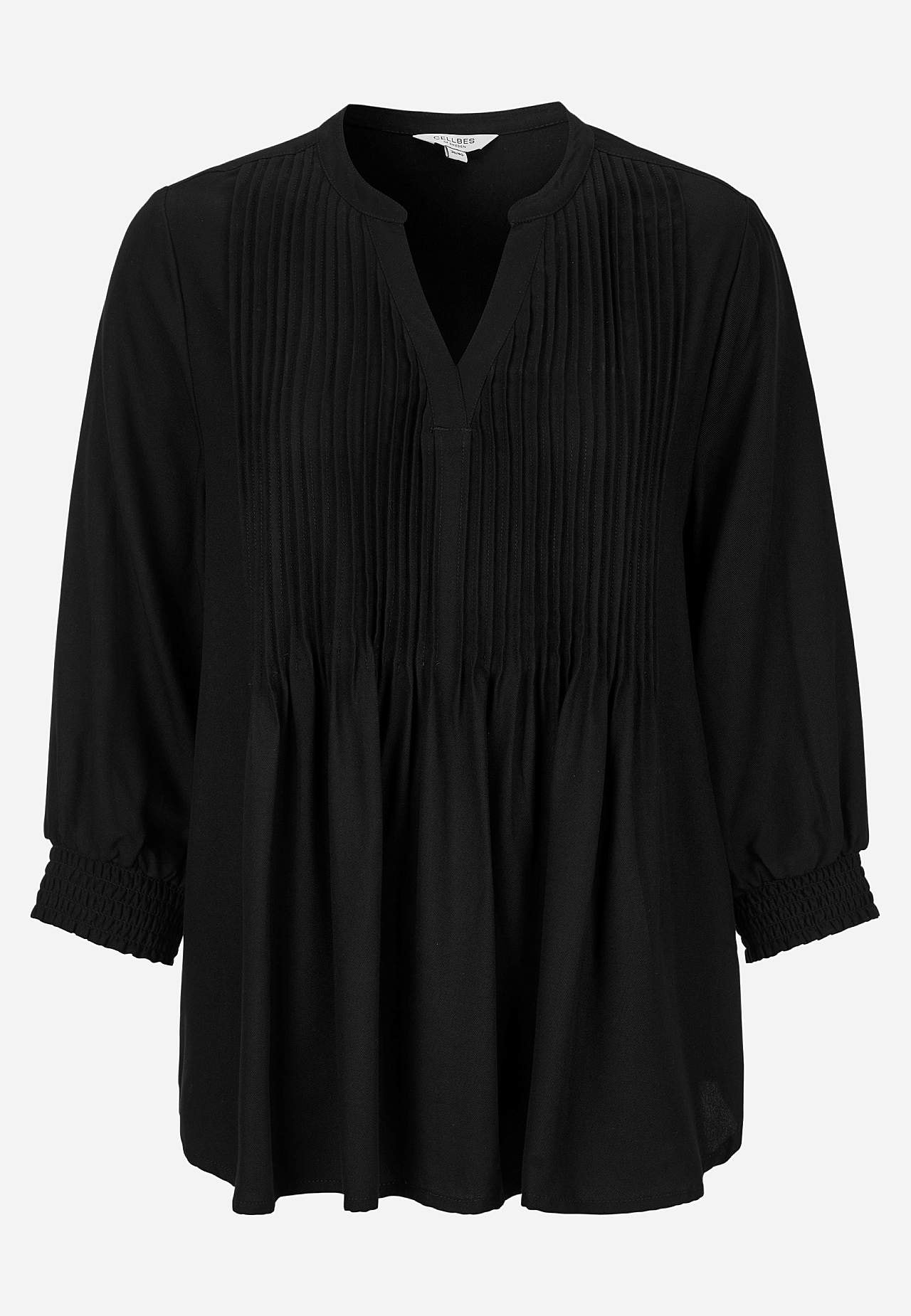 Bluse med syede lægge